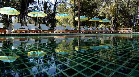 Picture of calmly swimming pool
