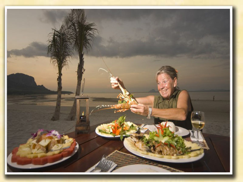 A relaxed and romantic atmosphere